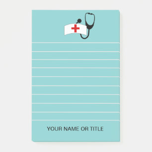 Personalisierte Nurse Stethoscope Medical Post-it Klebezettel