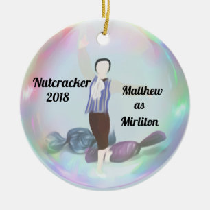 Personalisierte Nussknacker-Verzierung - Junge Keramik Ornament