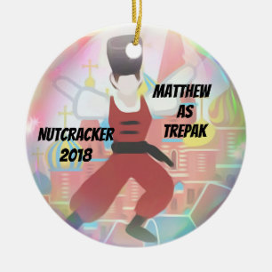 Personalisierte Nussknacker-Verzierung - Trepak Keramik Ornament