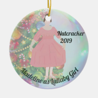 Personalisierte Nutcracker-Ornament - Lullaby Girl Keramik Ornament