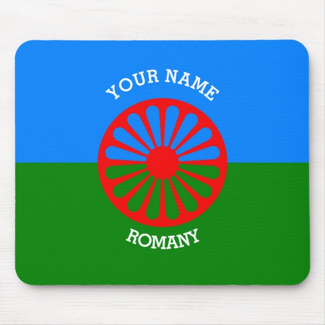 Personalisierte Offizielle Romany Sinti und Roma-R Mousepad (Vorne)