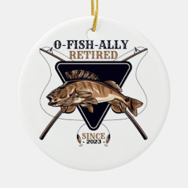 Personalisierte Ofishalalmüde Funny Retirement Keramik Ornament