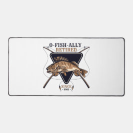 Personalisierte Ofishalalmüde Funny Retirement Schreibtischunterlage