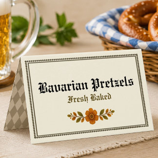Personalisierte Oktoberfest-Karten im gefalteten F