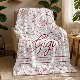 Personalisierte Oma-Decke Fleecedecke