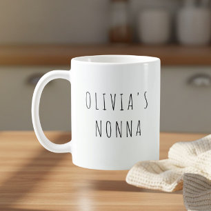 Personalisierte Oma-Foto-Individualisierte Nonna Kaffeetasse