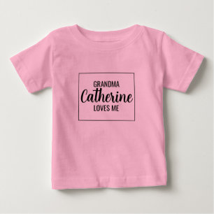 Personalisierte Oma Lieben Baby T-shirt