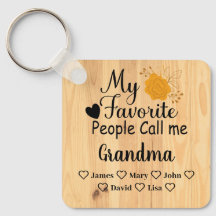 Personalisierte Oma mit den Namen der Enkel