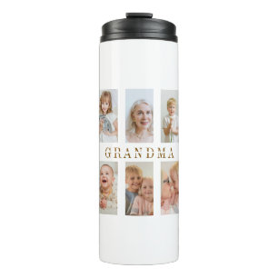 Personalisierte Oma Thermal Tumbler Fotos Thermosbecher