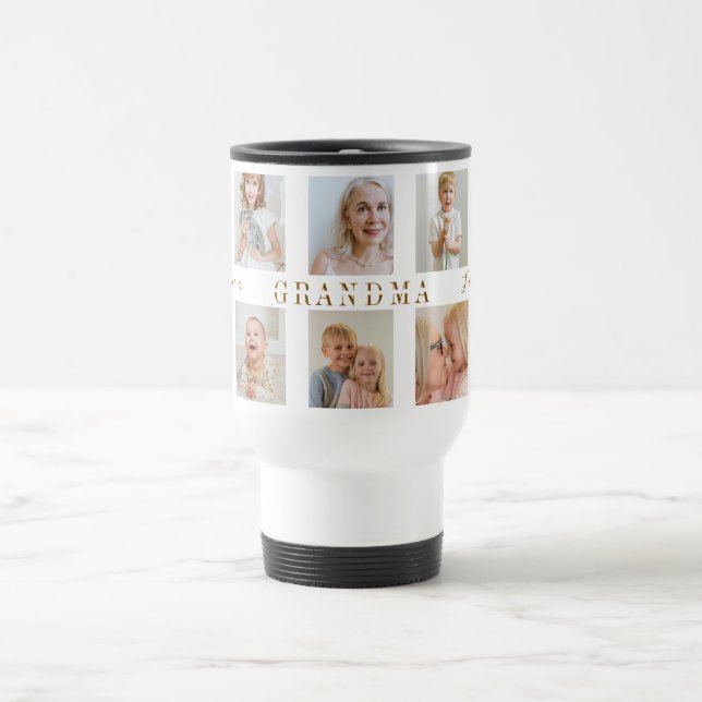 Personalisierte Oma Travel Mug | Benutzerdefiniert Reisebecher (Mittel)
