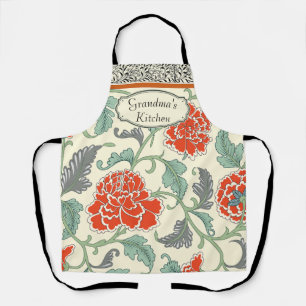 Personalisierte Omas Küche japanisches Floral  Schürze