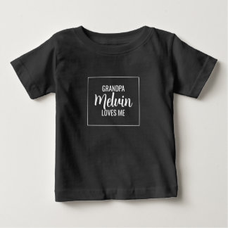 Personalisierte Opa Lieben ich Großkind Baby T-shirt