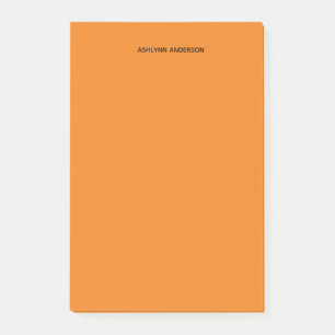 Personalisierte Orange Post-it Klebezettel