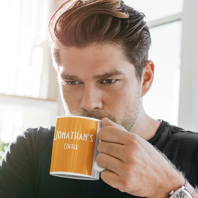 Personalisierte Orangenkaffee-Tasse Kaffeetasse (Von Creator hochgeladen)