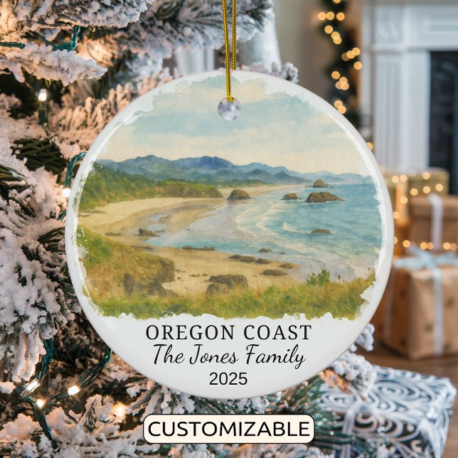 Personalisierte Oregon Coast Ornament, Oregon Keramik Ornament (Von Creator hochgeladen)