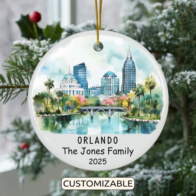 Personalisierte Orlando-Ornamente, Florida Keramik Ornament (Von Creator hochgeladen)
