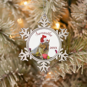personalisierte Ornament des Weihnachtseichhörnch