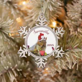 personalisierte Ornament des Weihnachtseichhörnche