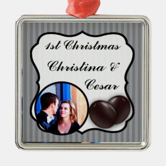 Personalisierte Ornamente Schwarzes Olive Grau Str