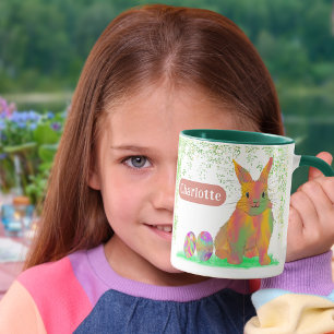 Personalisierte Oster-Eier-Suche-Brunch Süßes Häsc Tasse