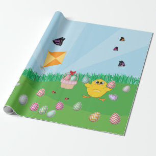 Personalisierte Ostereier Hundeschlitten Bunny Chi Geschenkpapier