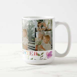 Personalisierte Osterfoto-Collage-Tasse Kaffeetasse