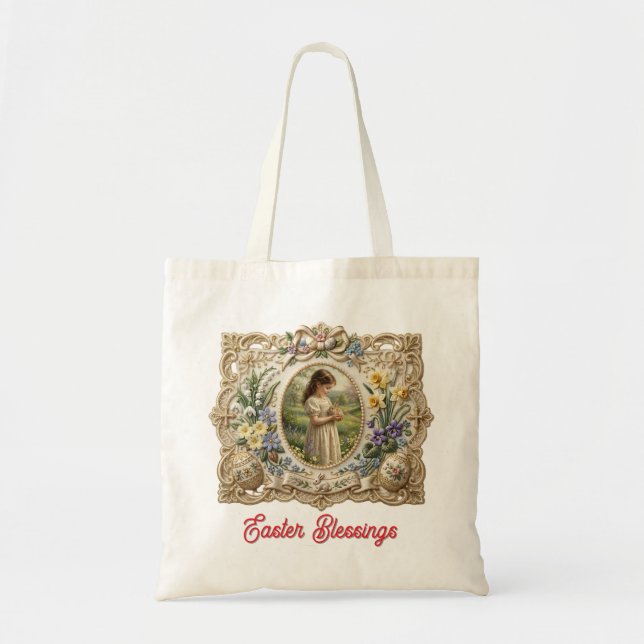 Personalisierte Ostergesegens-Tasche Tragetasche (Vorne)