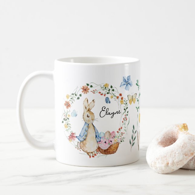Personalisierte Osterhase Kaffeetasse (Mit Donut)
