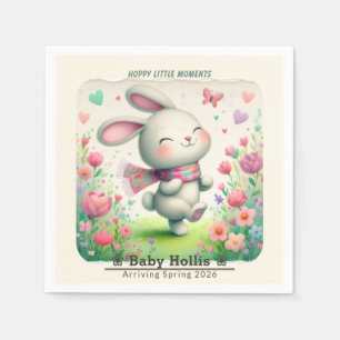 Personalisierte Osterhasen-Baby-Party-Papier-Servi Serviette