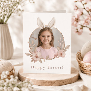 Personalisierte Osterhasen-Fotogrußkarte Karte