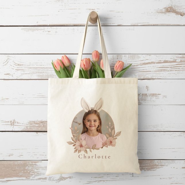 Personalisierte Osterhasen-Fototüte Tragetasche (Von Creator hochgeladen)