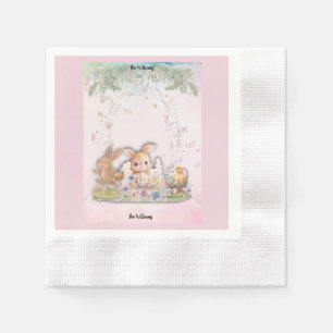 Personalisierte Ostern Brunch Papier Servietten