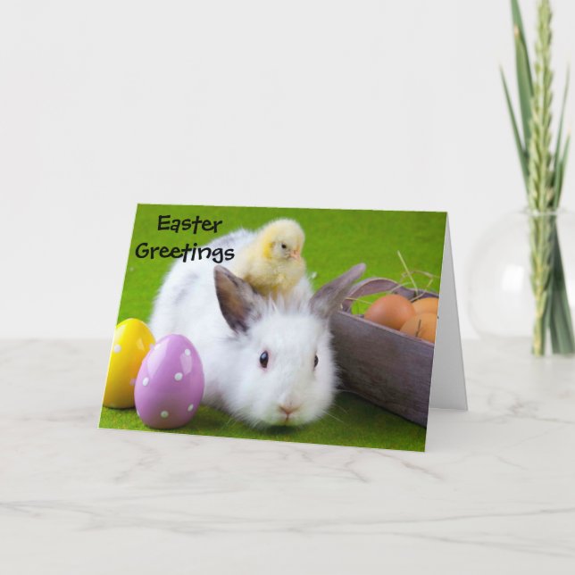 Personalisierte Ostern-Karte - unverschämtes Küken Feiertagskarte (Vorderseite)