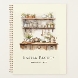 Personalisierte Ostern-Rezepte in Beige Planer