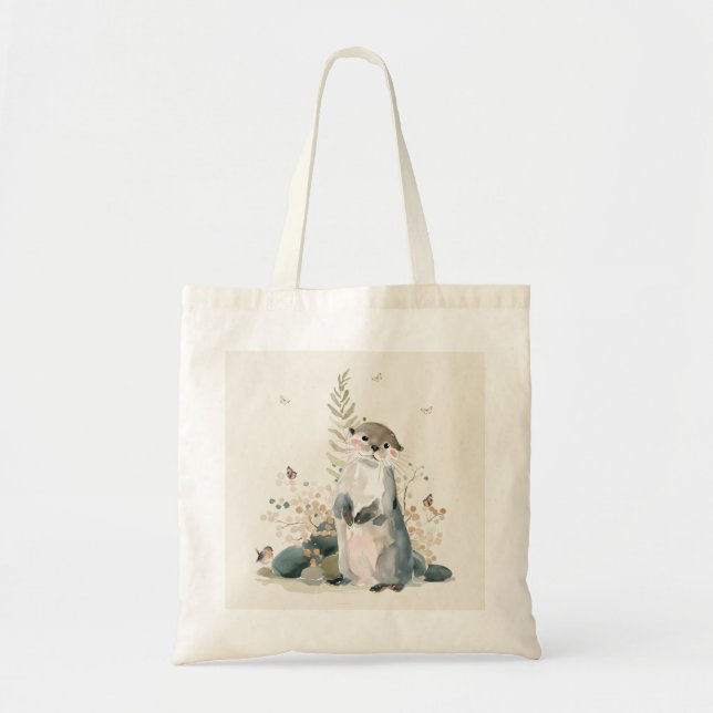 Personalisierte Otter-Explorer-Tasche Tragetasche (Vorne)