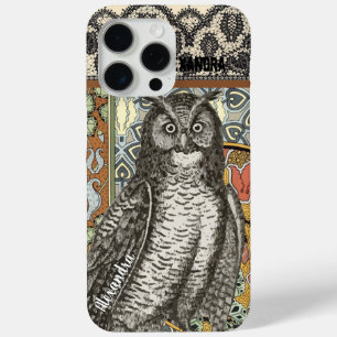 Personalisierte Owl Damask iPhone 5c Gehäuse iPhone 15 Pro Max Hülle