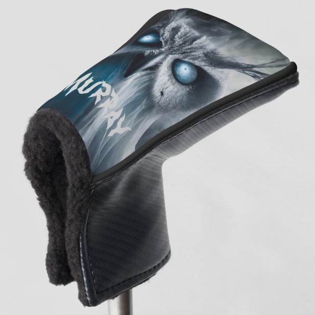 Personalisierte Owl-O-Ween Golf Putter Abdeckung Golf Headcover (3/4 Vorderseite)