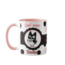 Personalisierte Owl-some Teacher Tasse