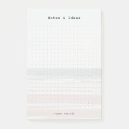 Personalisierte Ozean-Ästhetik-Punkt-Raster Post-it Klebezettel