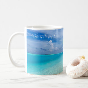 Personalisierte Ozean-Strandtropen Kaffeetasse