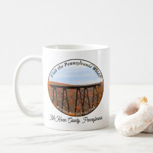 Personalisierte PA Wilds Souvenir Kinzua Bridge Kaffeetasse