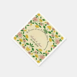 Personalisierte Paare 1. Hochzeitstag Serviette