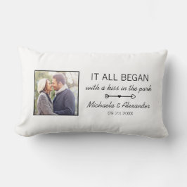 Personalisierte Paare Foto Neuer Jahrestag Lendenkissen