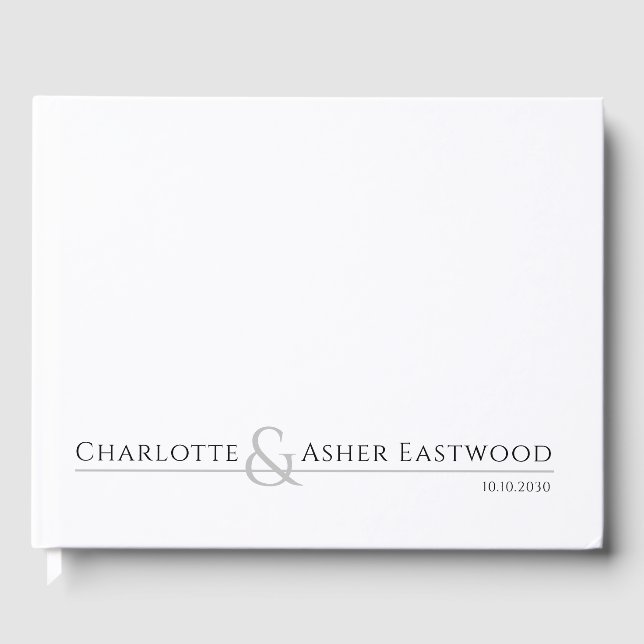 Personalisierte Paare Hochzeit Gästebuch (Vorderseite)
