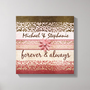 Personalisierte Paare oder Hochzeit mit Liebeszita Leinwanddruck