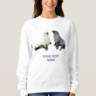 Personalisierte Paarfoto- & Text Frauen- Sweatshirt