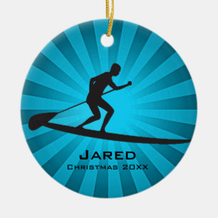Personalisierte Paddleboarding Ornament