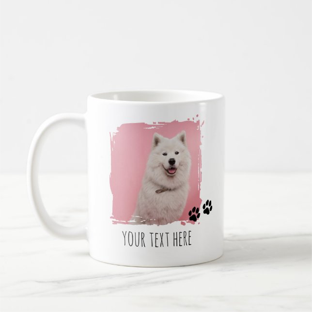 Personalisierte Pads 2 Foto Cup - benutzerdefinier Kaffeetasse (Links)