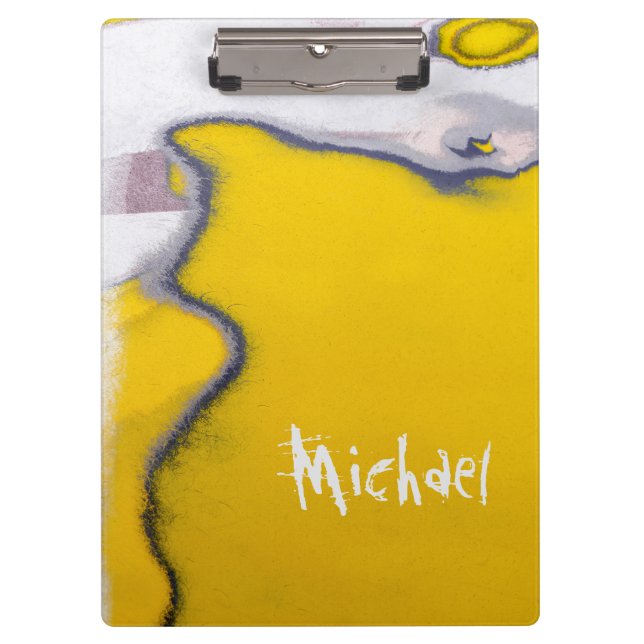 Personalisierte Paint Peeling Art Klemmbrett (Vorderseite)