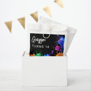 Personalisierte Paintballparty Geschenktütchen